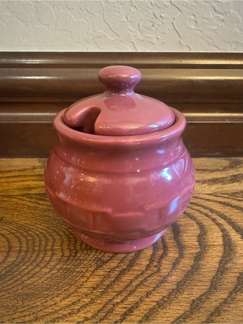 Longaberger Paprika 1 pint Croc and Lidded Sugar Bowl Woven Traditions